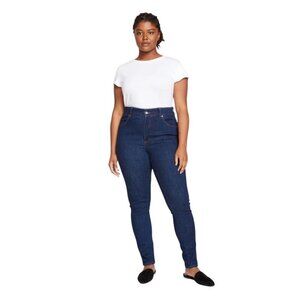 Universal Standard Dark Wash High Rise Skinny Jeans Womens Size 14 Stretch Denim